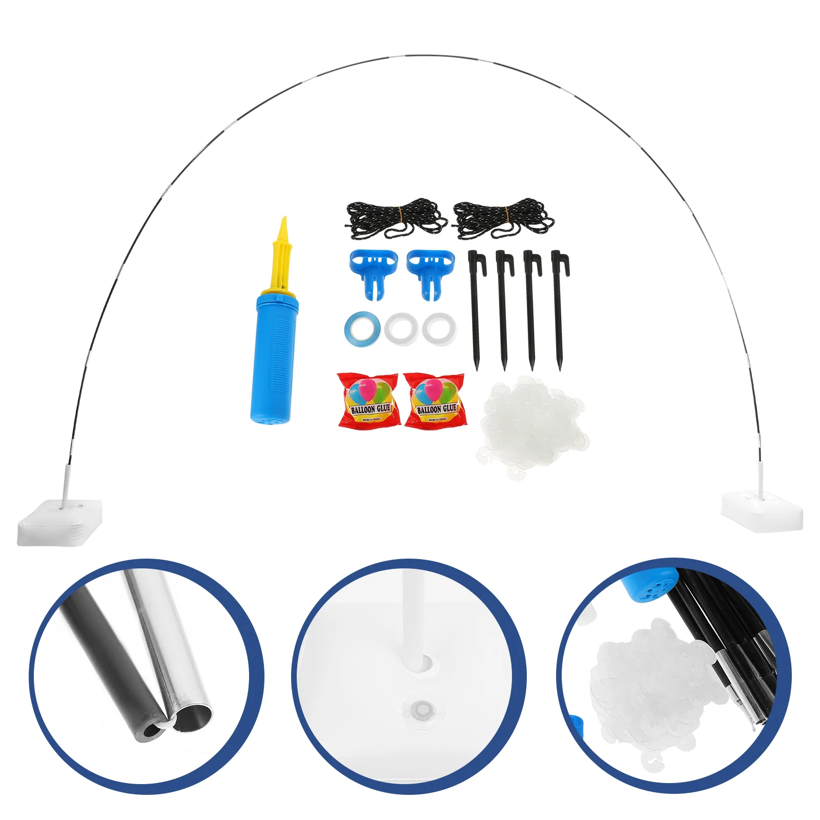 

1 Set of Portable Balloon Arch Kit Water Bags Kit Adjustable Balloon Support Balloon Accessory