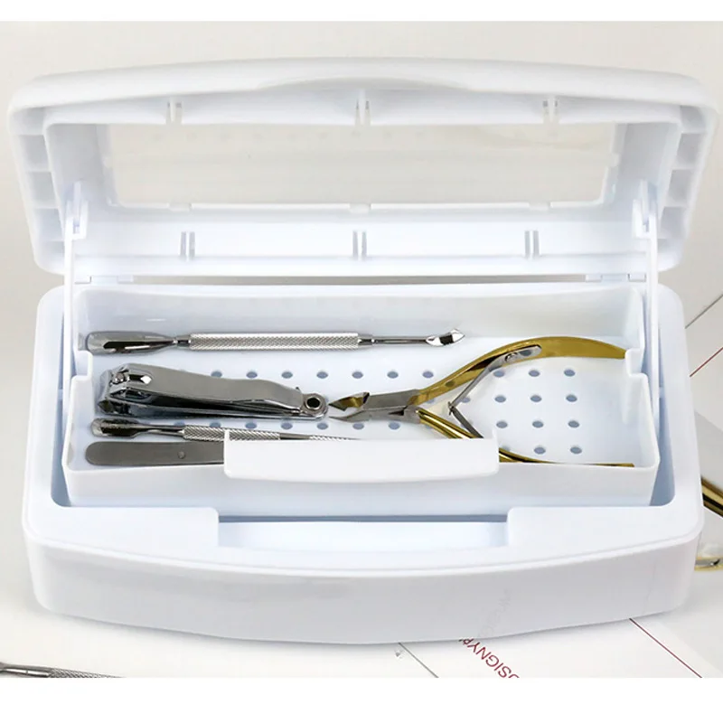 

Nail Sterilizer Disinfection Box Cleaner Sanitizer Hygiene Manicure Equipment Cleaning Tools Nail Art Nipper Tweezers