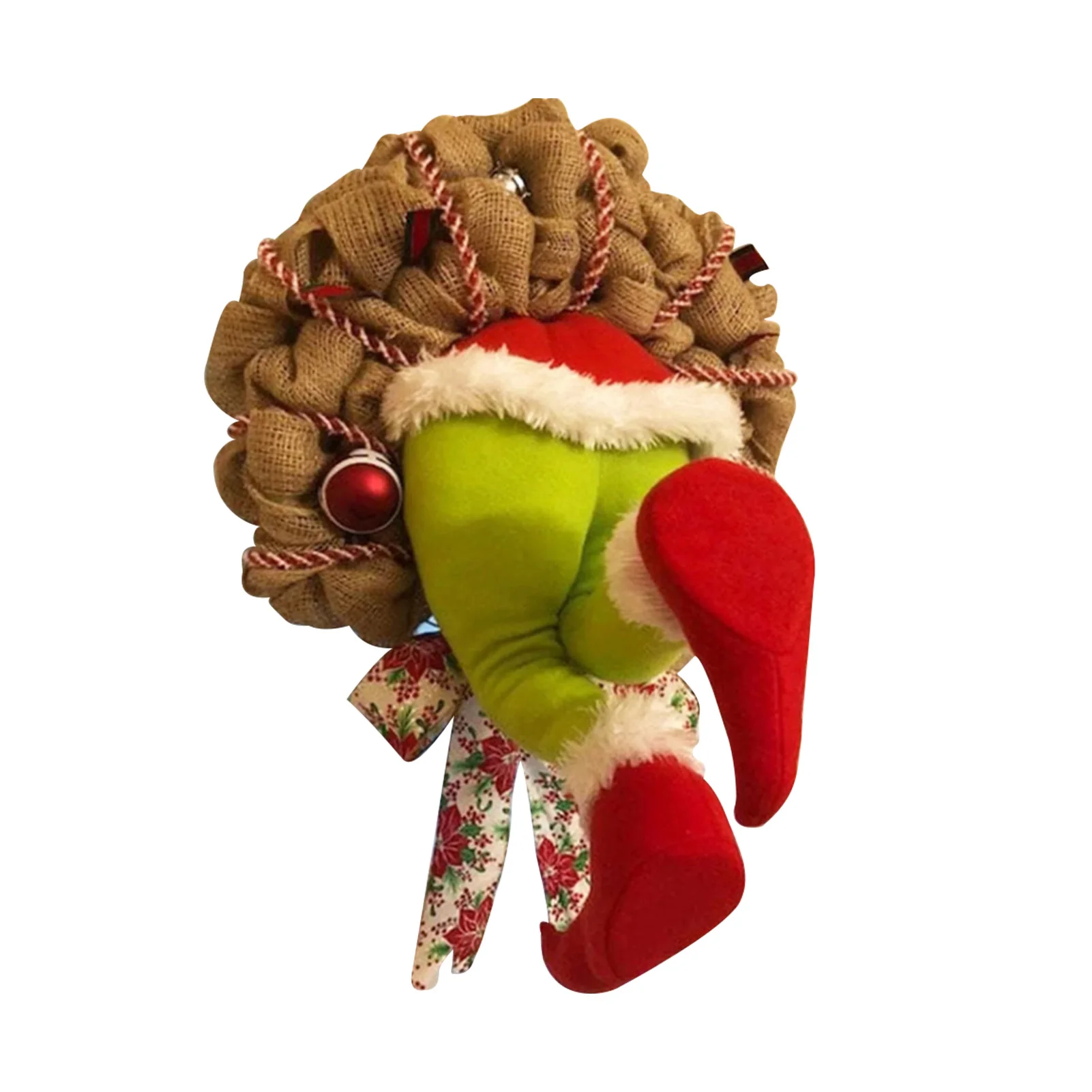 

Door Hanging Festival Indoor Outdoor DIY Reusable Thief Design Holiday Christmas Wreath Artificial Cloth Home Party Decoration
