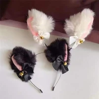 girls cute wool cat ear hairbands kids lovely bear animal ear head band cosplay ornament hoops band fashion hair accessories