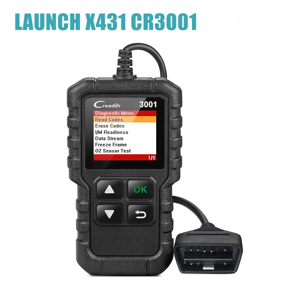 LAUNCH X431 CR3001 Check Engine Auto OBDII Code Reader Полный сканер OBD2 Автомобильный диагностический