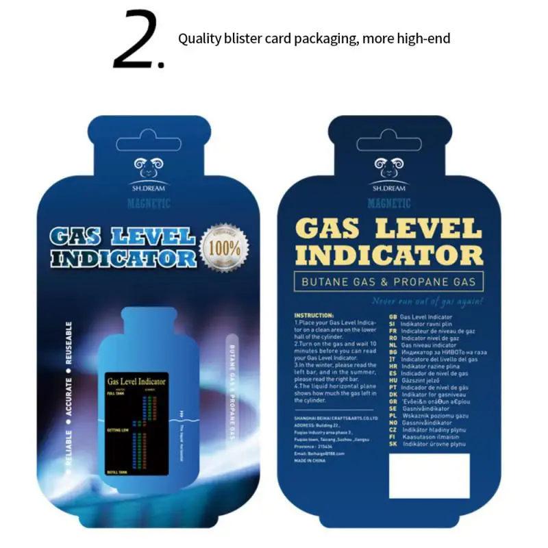 

Quick Response Magnetic Measurement Card Magnetometer The Product Can Be Reused Gas Tank Level Gauge Magnetic Gas Cylinder Tool