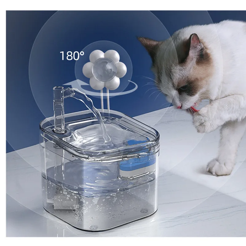 

Диспенсер для воды для кошек, автоматическая циркуляция, питьевая вода, Интеллектуальный индукционный фонтан для собак и кошек, без защиты ...