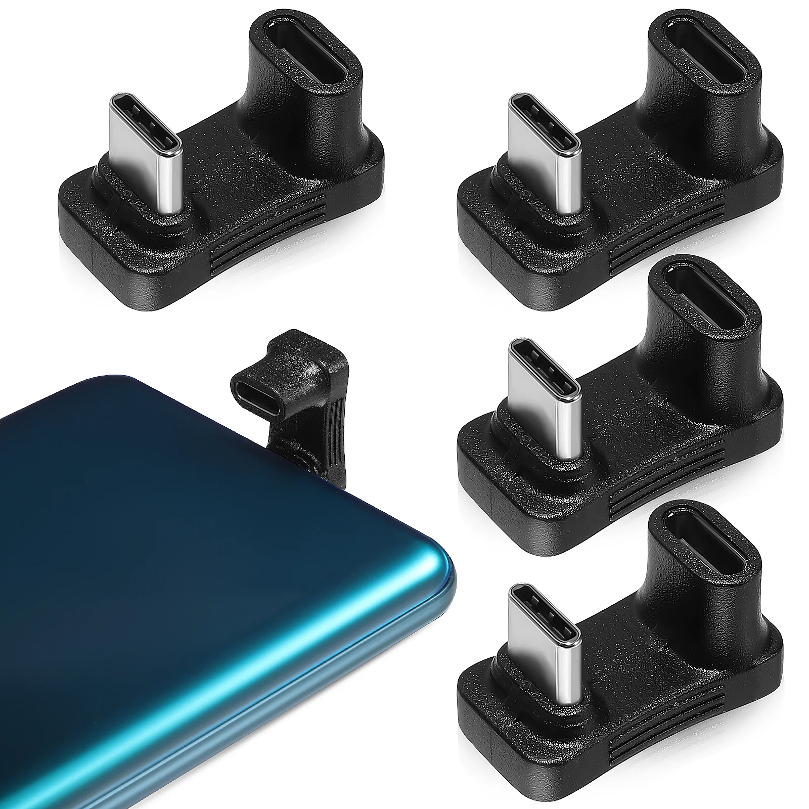 4 шт., U-образные адаптеры для телефонов и ноутбуков, 4K 60 Гц, 10 Гбит/с