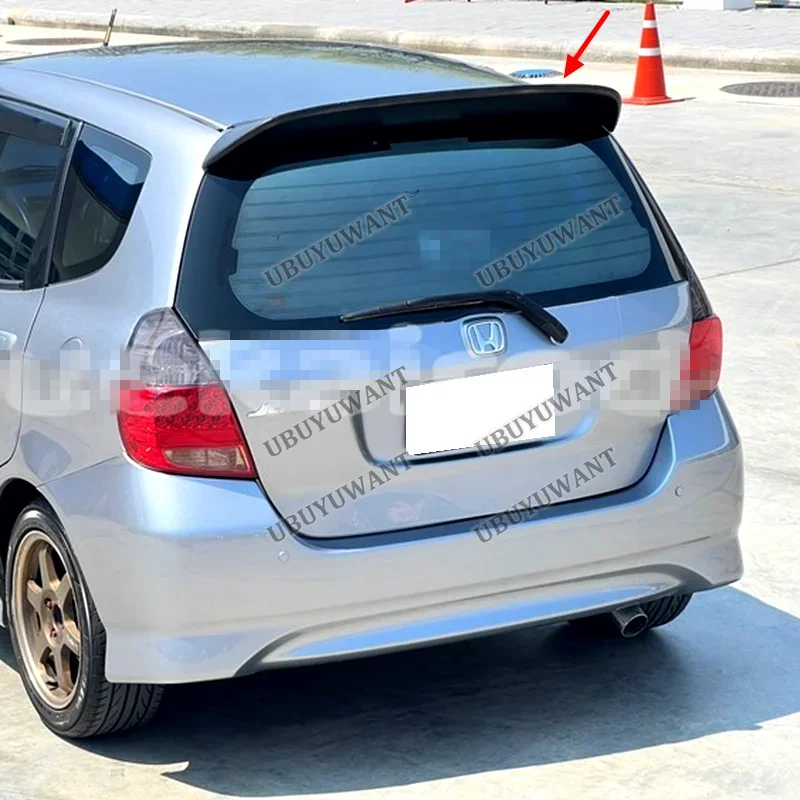 Фото Для HONDA FIT JAZZ GD3 GD1 Хэтчбек 2001-2007: Задний спойлер-«плавник» в стиле SPOON High-Kick из карбона №5
