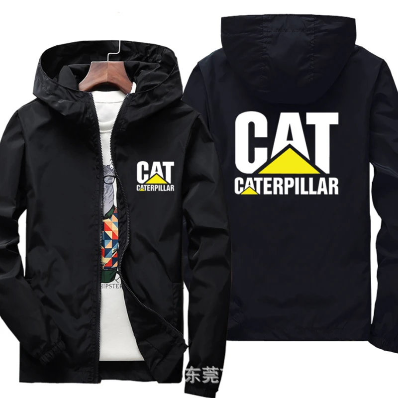 

2022 Motorcycle Jacket Windproof for CAT logo Jacket Mobike Riding Hooded Suit Windbreaker Sweatshirts Racing zipper Coat