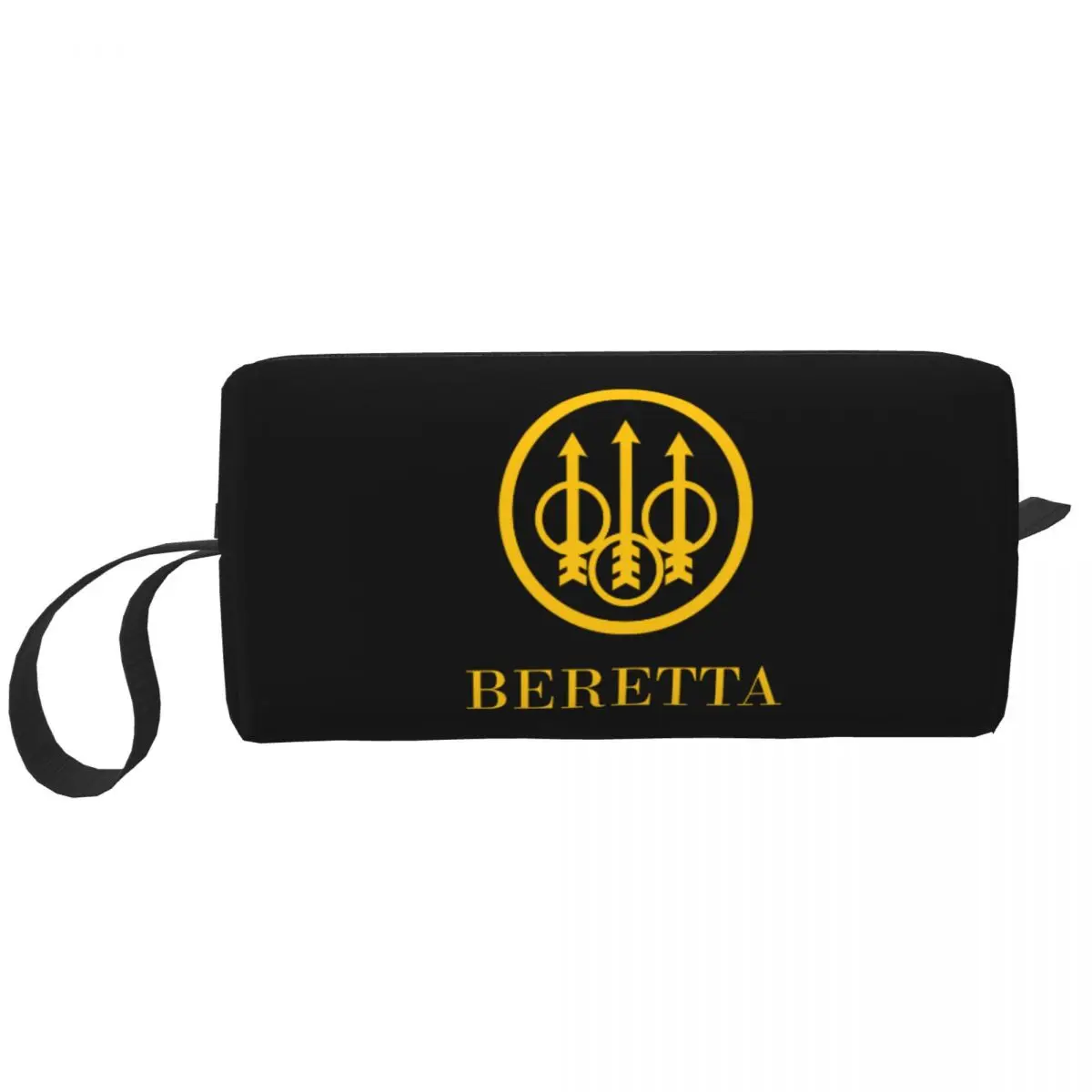 

Custom Berettas Toiletry Bag for Women Military Gun Lover Cosmetic Makeup Organizer Lady Beauty Storage Dopp Kit Case