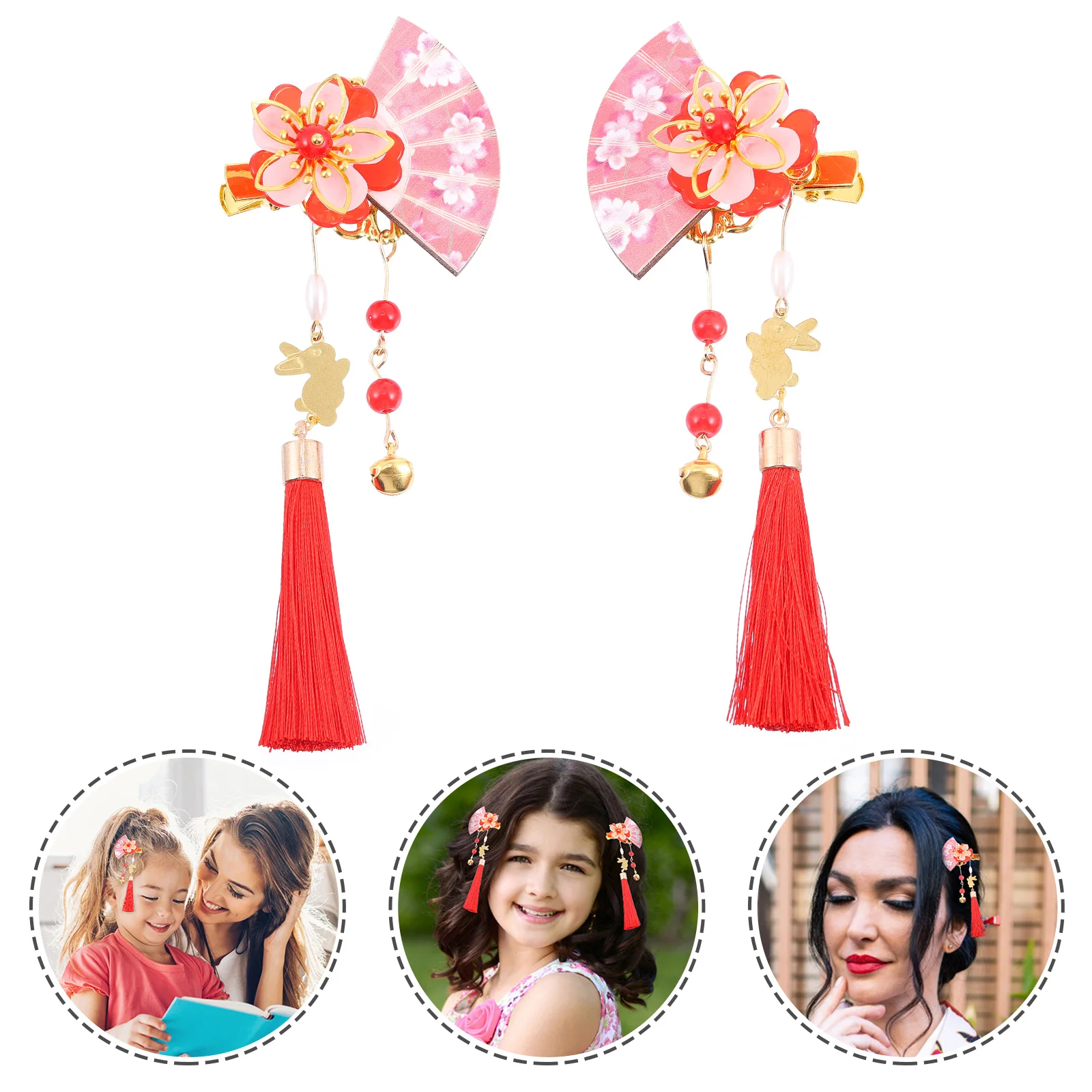 

2 шт., заколки для волос в виде цветов