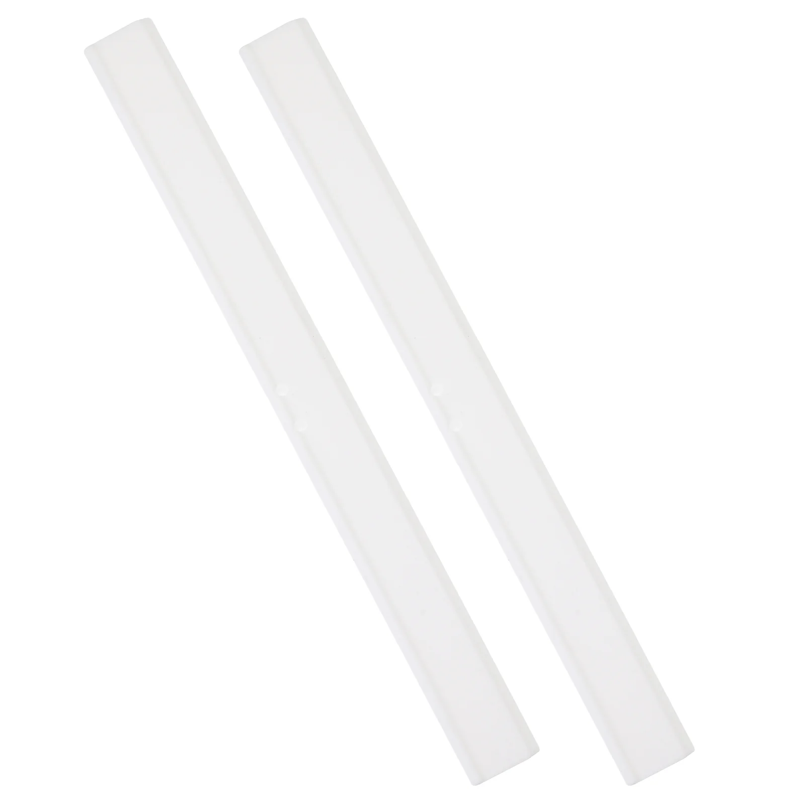 

2 Pcs Car Accessories Wiper Strip Window Squeegee Rubber Replacement Scraper Blades White Shower Refill