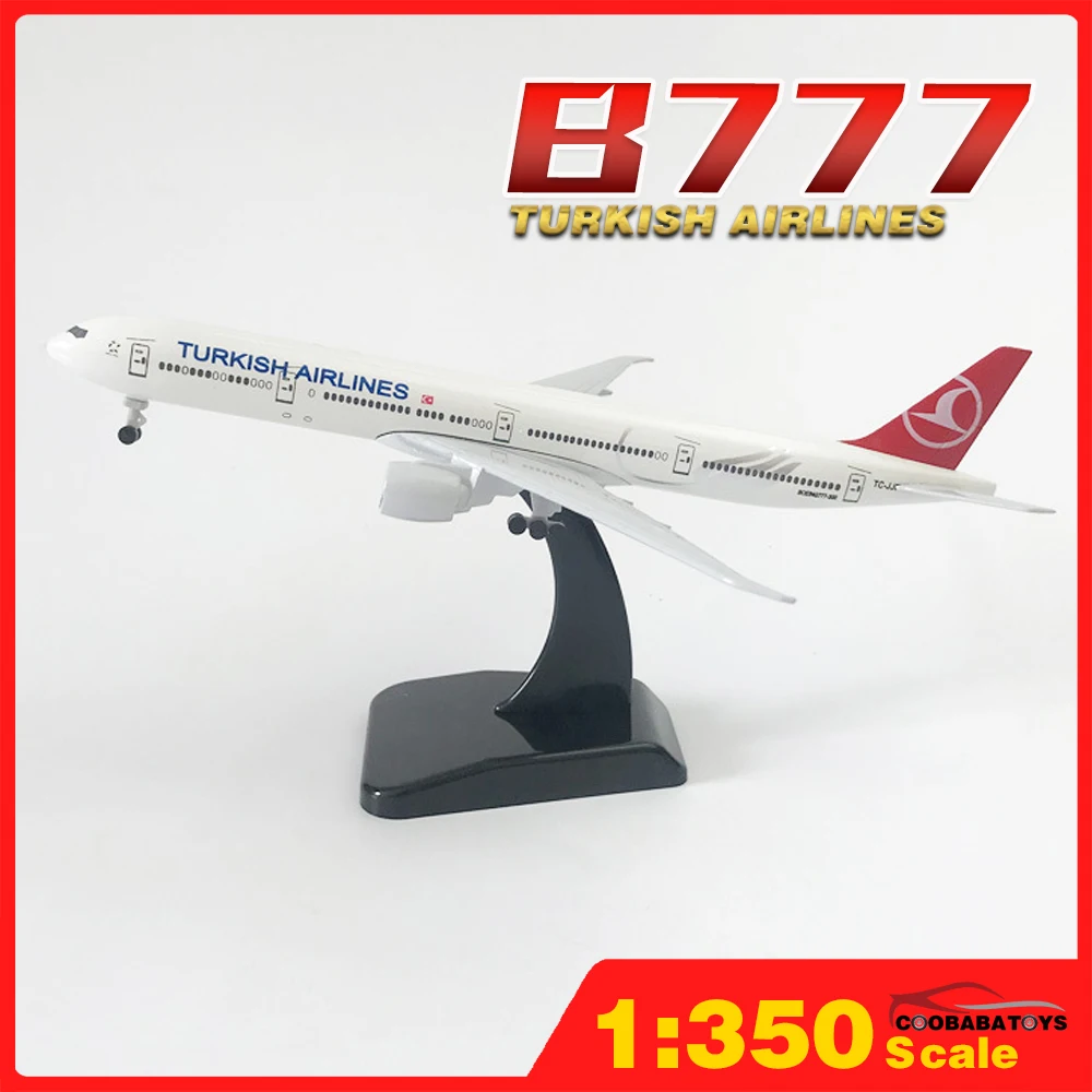 

Масштаб 1:350 Turkish Airlines B777 20см металлический литой самолет модель самолета игрушки для детей мальчики дети Airbus Boeing
