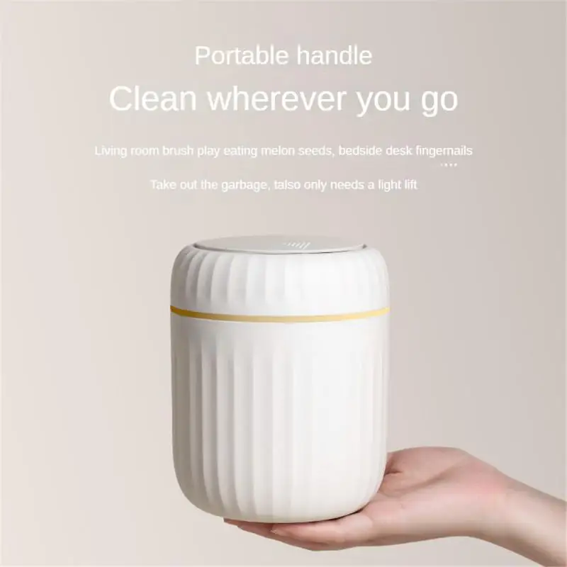 Легкая роскошная мини-корзина для мусора с пресс-крышкой туалетного столика в