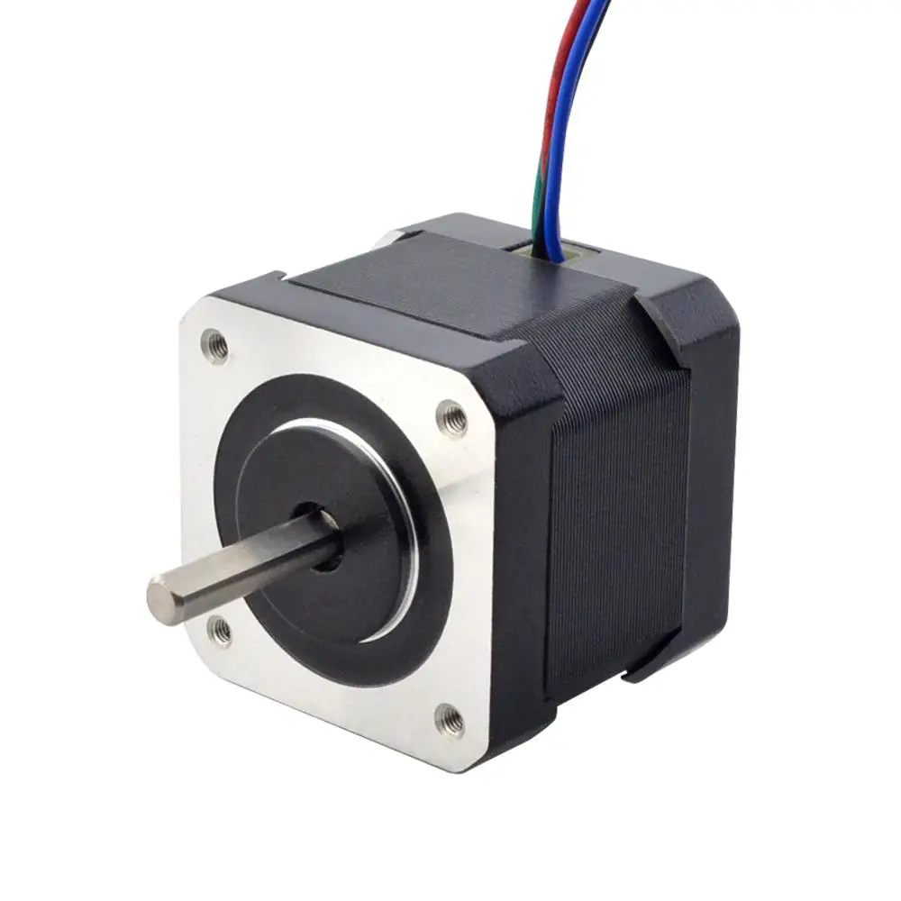 

Nema 17 биполярный 45Ncm (64oz.in) 2A 42x42x40mm 4 провода w/ 1600mm(63 ") кабель