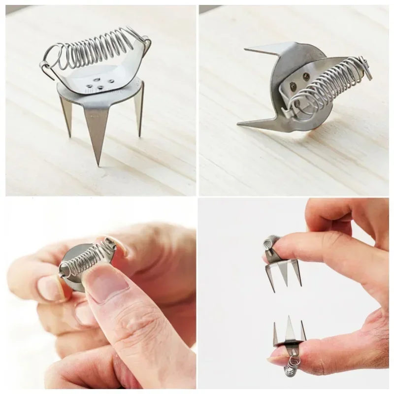 Новые инструменты для гончарной глазури зажим на кончике пальца из нержавеющей