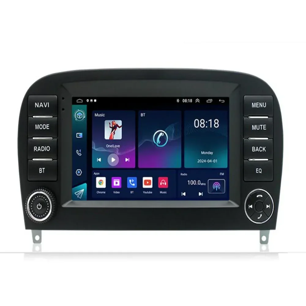 8-ядерный QLED 8+256G Android все в одном для Mercedes Benz SL R230 SL350 SL500 SL55 SL600 SL65 2001-2007 Беспроводной