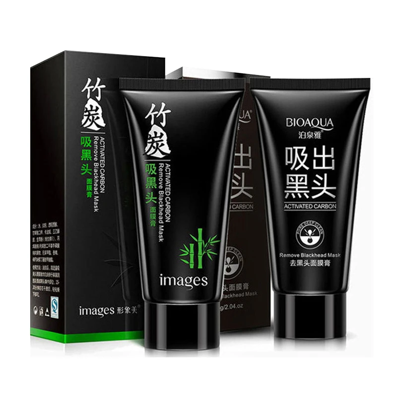 

BIOAQUA Blackhead Remover Nose Mask Oil Control Tearing Nasal Mask Cream Shrink Pores T Area Care Black Head Remove Cream 60g