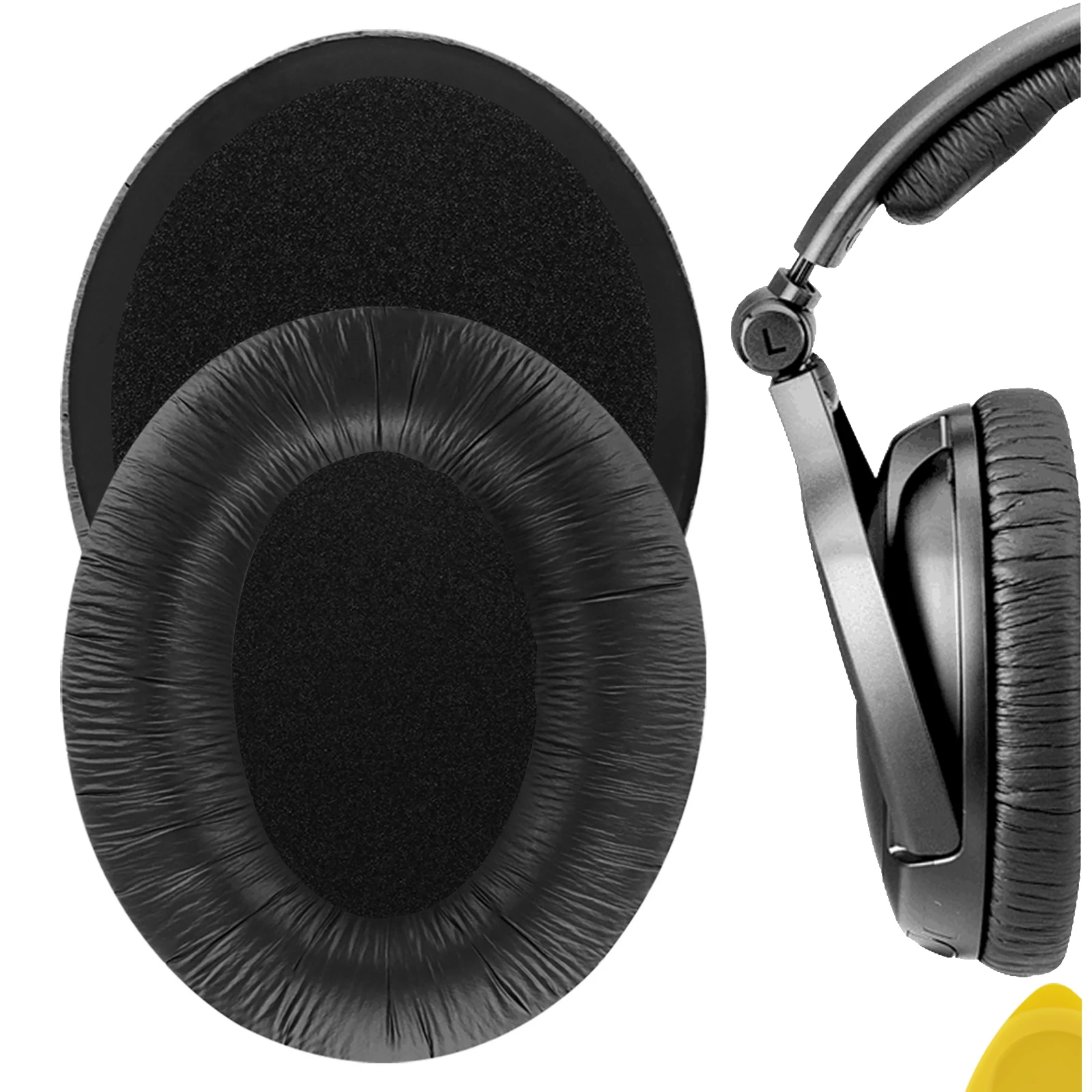 Сменные амбушюры Geekria QuickFit из кожзаменителя для Sennheiser PXC350 HD380 PC350 SE PXE350 HME95 HMEC250