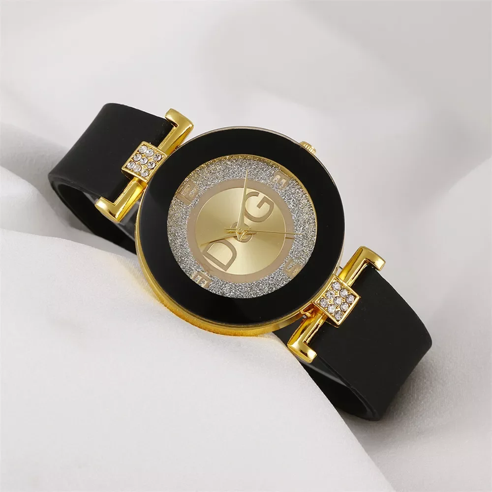 

Простые черные, белые кварцевые часы, женские наручные часы с минималистичным дизайном и силиконовым ремешком, женские модные креативные ч...