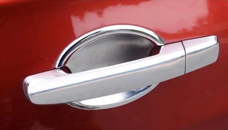 

For Nissan Qashqai 2007-2013 ABS Chrome Car handle decorative stickers Car handle cover anti-scratch protection car accessories