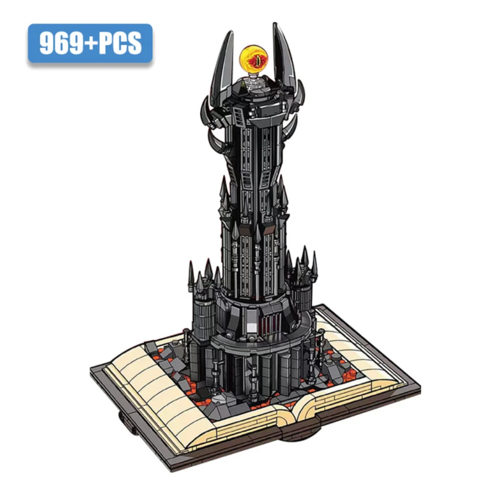 

City 969pcs Magic Castle Book Movie Dark Tower Model Building Blocks MOC Creative Palace Bricks Toys For Children Adult Gifts
