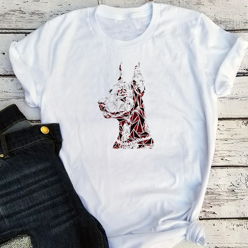 

Art Dog Graphic Tees Aesthetic Dog Life Tshirt Women Korean Graphic Tee Summer Tees Casual Plus Fashion XL