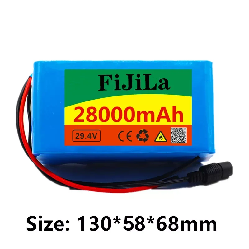 

2023New 7s3p 24V 28Ah 18650 Battery li-ion battery pack 29.4V 28000mAh Electric bicycle moped /Li-ion battery pack with BMS+ cha