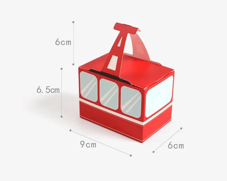 

Красные картонные подарочные коробки RJAilisi, 10 шт.