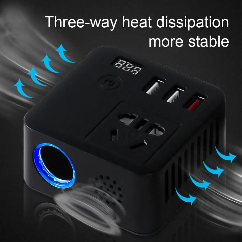 

Универсальная розетка адаптер питания инвертор Qc3.0 Прочный многофункциональный портативный практичный Автомобильный Инвертор универсальный