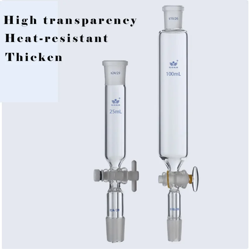 

Лабораторная стеклянная цилиндрическая воронка Xin Tester 19#24# 50 мл