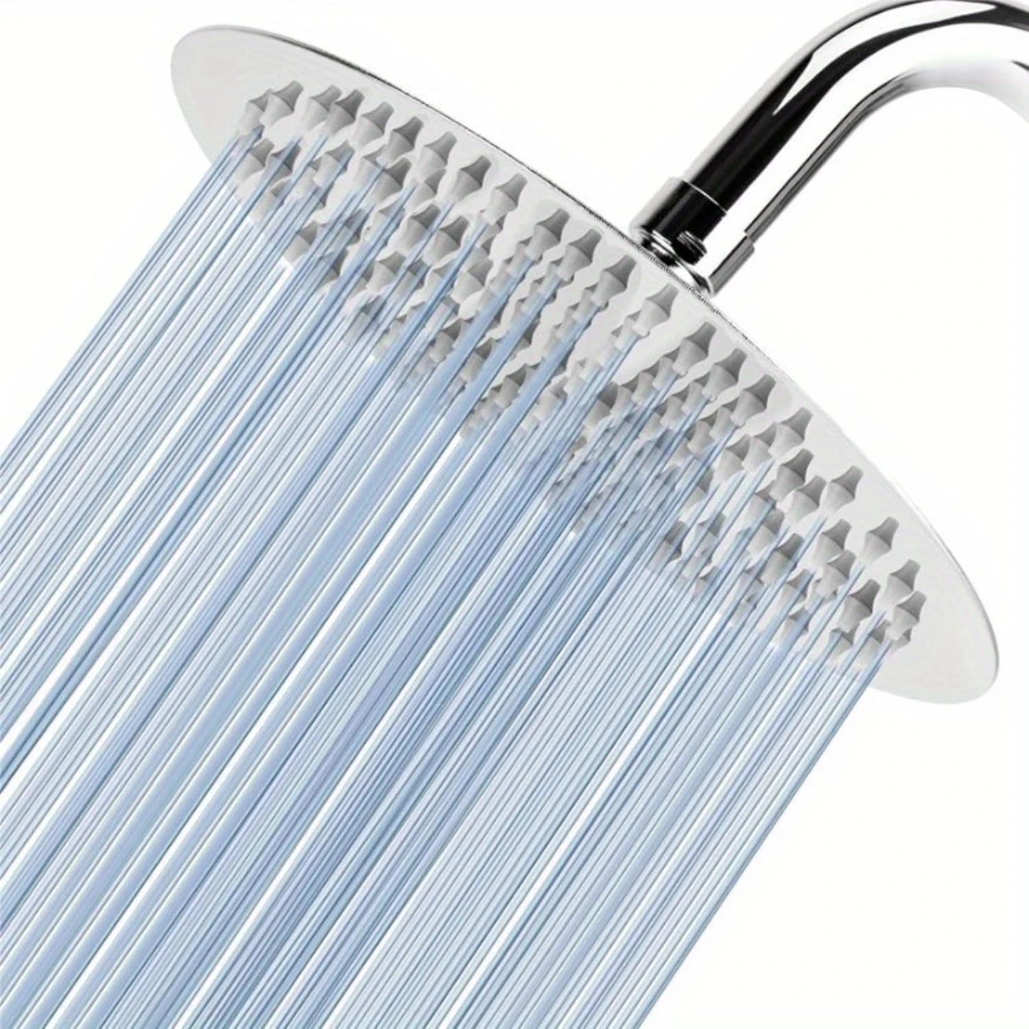 1pc 10 Inch Round Rain Shower Head High Pressure Flow Stainless Steel Rainfall Ultra-Thin Design-Pressure Boo