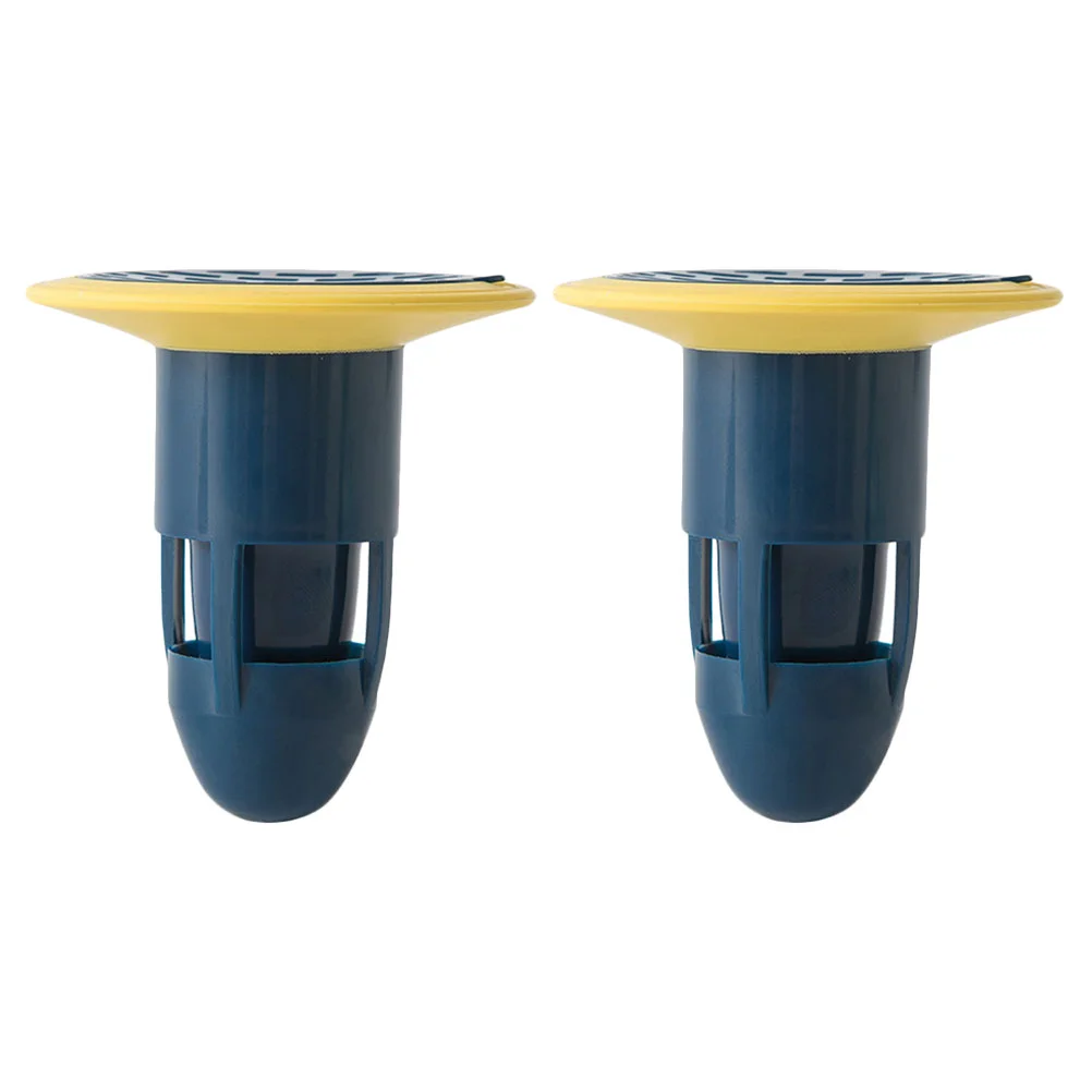 

2pcs Hair Stopper Kitchen Sink Strainer Floor Drain Strainer for Home (Blue)