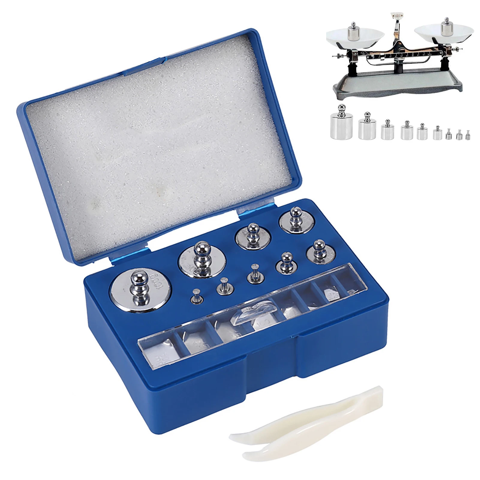 

Calibration Weight Set Steel Calibration Weight Set With Tweezers And Storage Box 10mg-100g Scale Calibration Weight Kit For