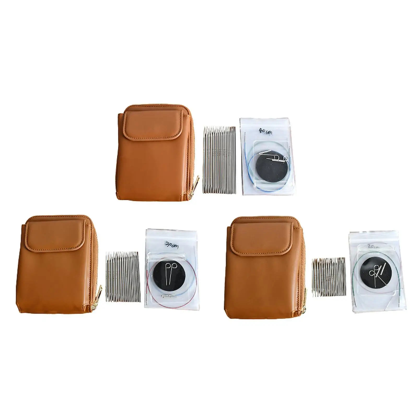 Набор круглых спиц инструменты для вязания домашние портативные крючки своими