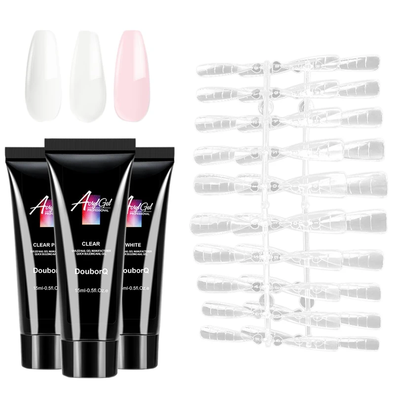 

3 шт., УФ-гель для наращивания ногтей, 40 шт.