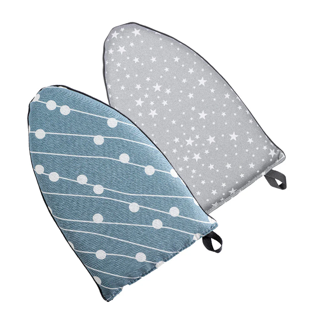 

2pcs Mitt Mini Ironing Board Clothes Steamer Plate Handheld Mitt Steam Mitt for Shirt Dress Trousers