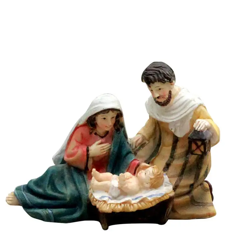 

Christmas Home Decoration Nativity Ornament Delightful Amazing Resin Elegant Profile Tree Ornaments Gift