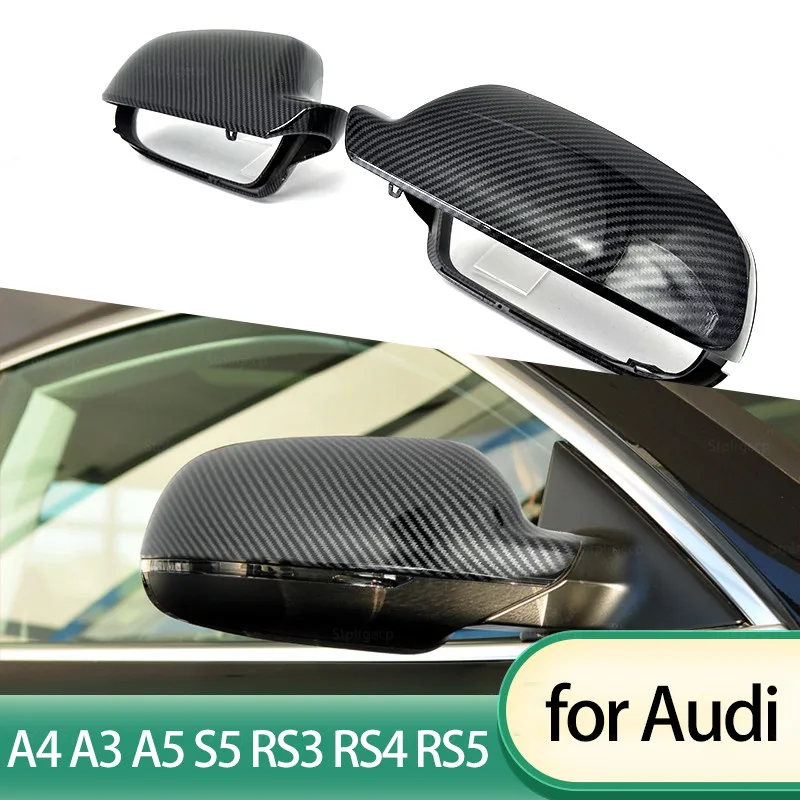 2 цены на замену ABS из углеродного волокна для Audi A3 8P A4 A5 B8.5 S5 RS3 RS4 RS5 зеркальный