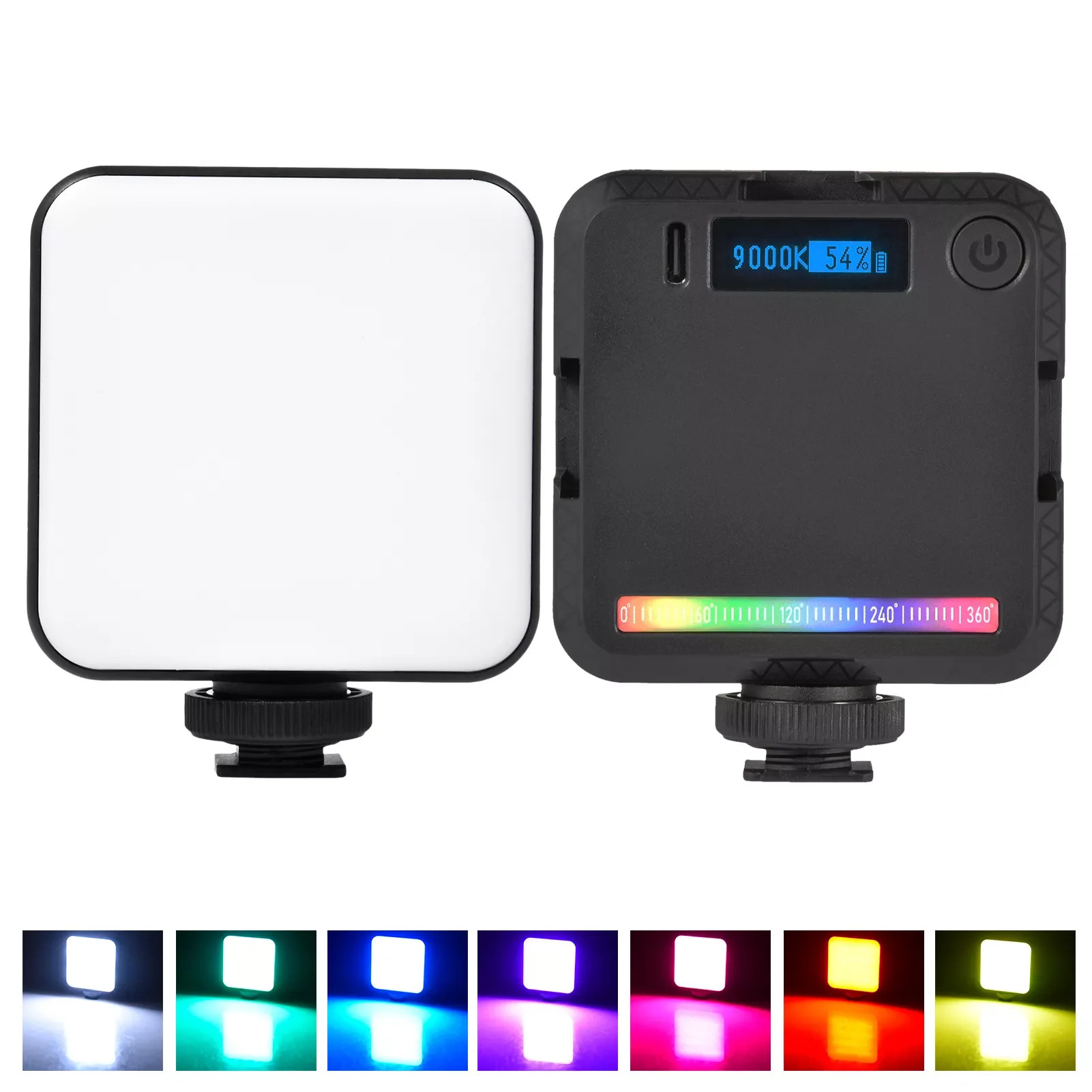 RGB Video Fill Light Dimmable LED Camera Light Photography Lighting Tripod Makeup Photography RingLight Phone Stand Holder