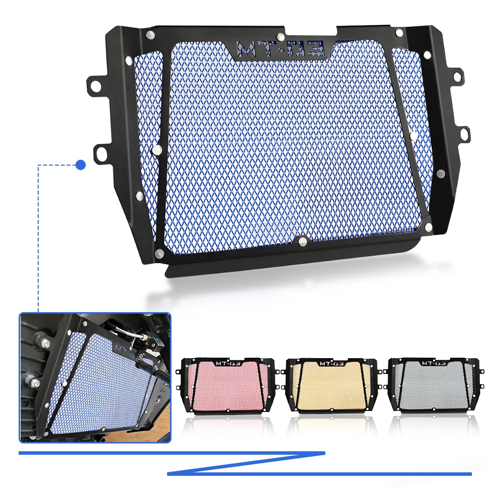 

For Yamaha MT-03 MT03 MT 03 2015 2016 2017 2018 2019 2020 2021 Motorcycle Aluminum Radiator Grille Grill Guard Cover Protector