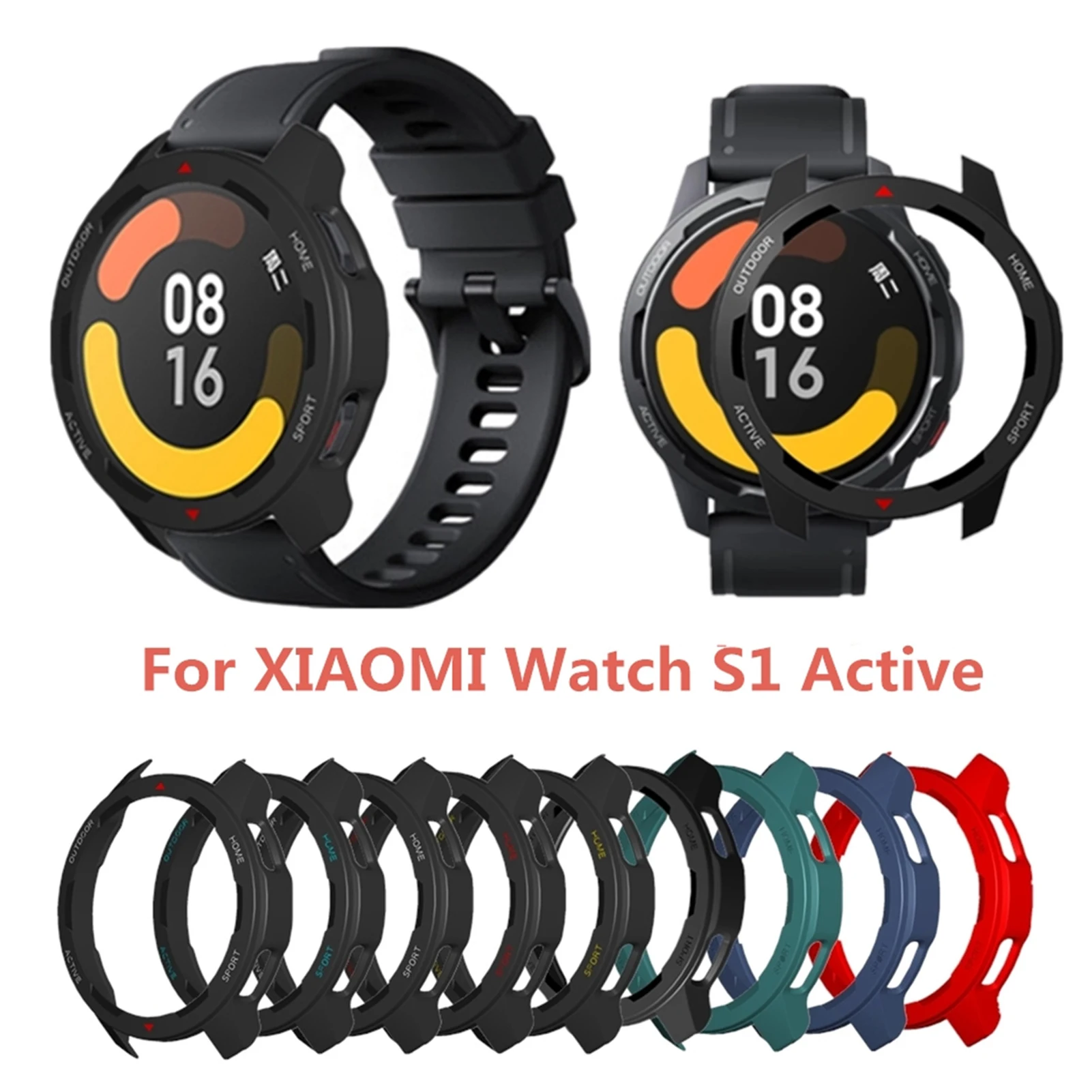 

Защитный чехол для смарт-часов Xiaomi MI Watch S1, поликарбонат, твердый, защитный