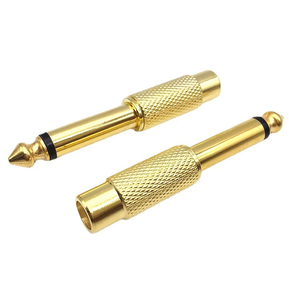Переходник RCA на 1/4 мама 6 35 мм дюйма папа Mono TS Interconnect
