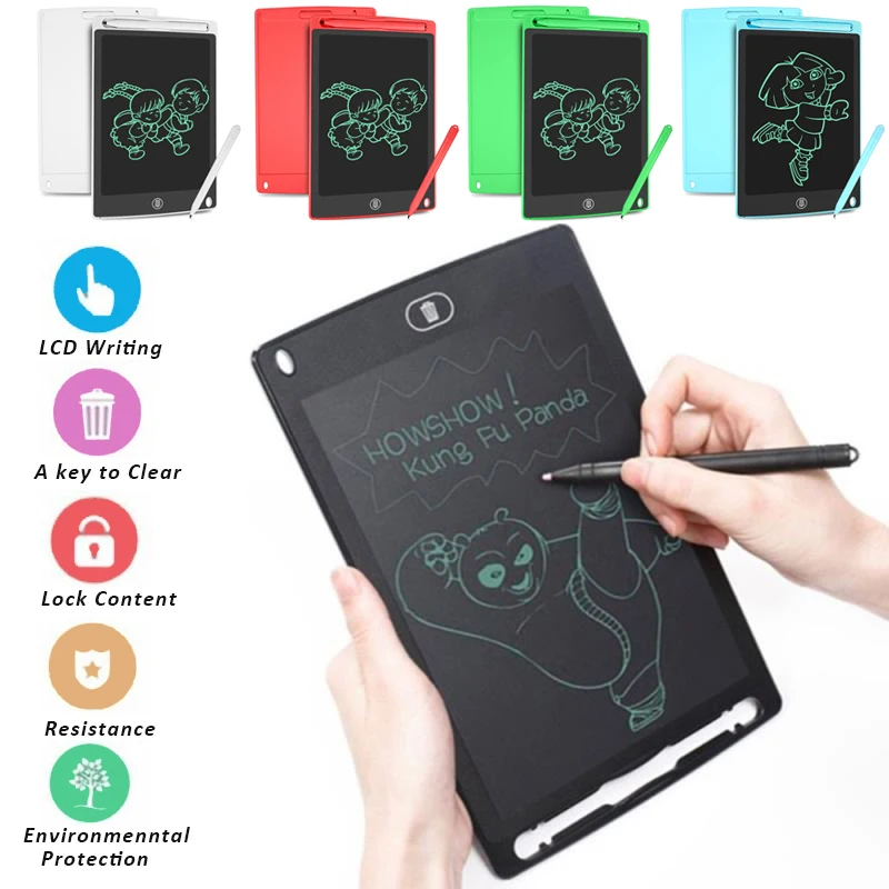 8.5 Inch LCD Writing Tablet Writing Board Drawing Portable Write Painting Pad with Pen Kids Gifts