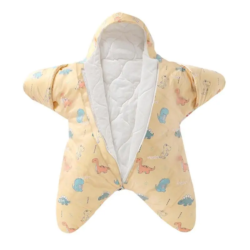 

Sleeping Bag Newborn Baby Starfish Sleeping Bag Sack Soft Thick Plush Blanket Newborn Sleeping Bag Swaddle Blanket For 0-12