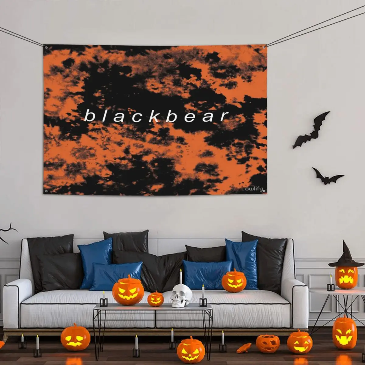 

Blackbear Tie Dye Party Banner Decor 120x180cm Polyester Material Easy To Hang Fade Resistant Delicate
