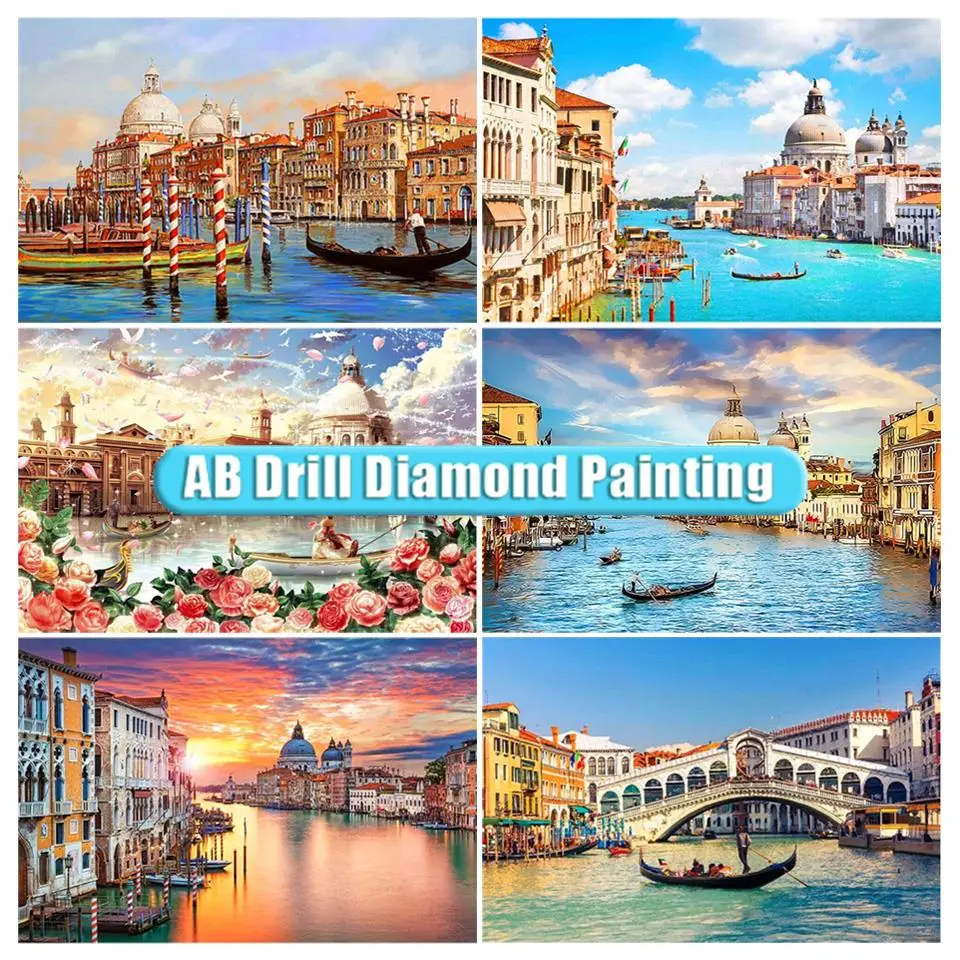 

Алмазная живопись AB, пейзаж, береговая архитектура, 5D Набор для вышивки своими руками, мозаичная картина, домашний декор, ручная работа, хобб...