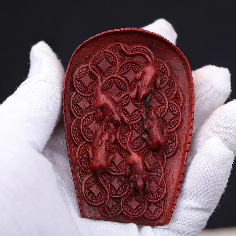 7 см лобулярная скульптура из палисандра богатая подвеска в виде животного