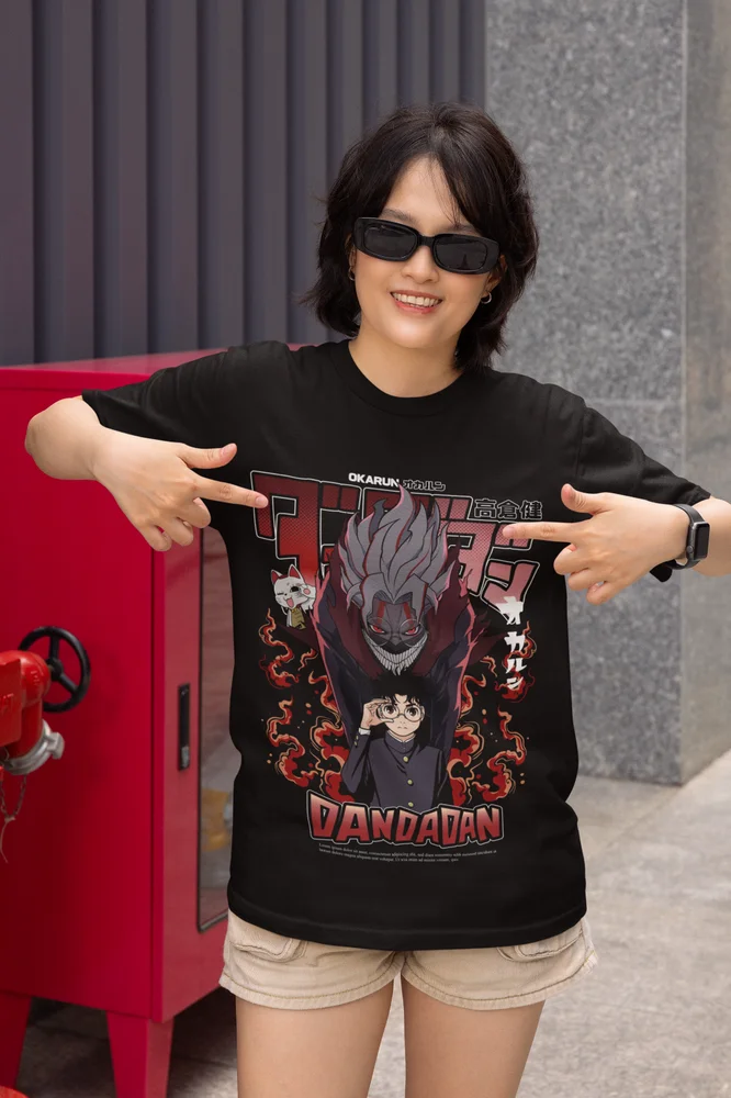 Футболка Dandadan Okarun Momo Ayase в подарок японская аниме рубашка все размеры