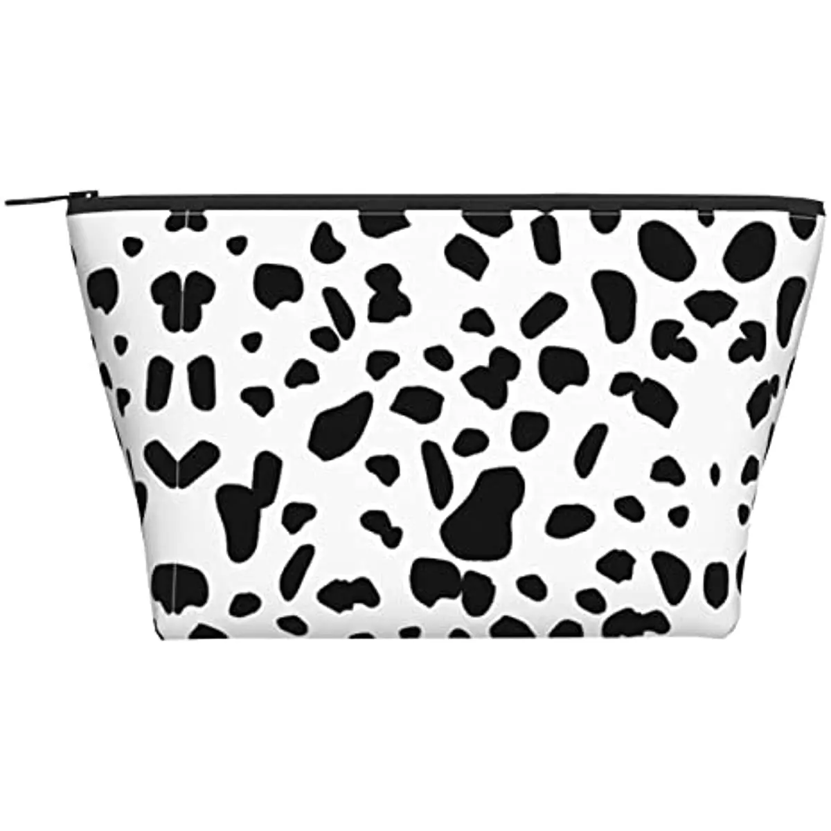 

Косметичка с коровьим принтом, Несессер для туалетных принадлежностей, маленькая Трапециевидная сумочка для косметики на молнии, дорожная ...