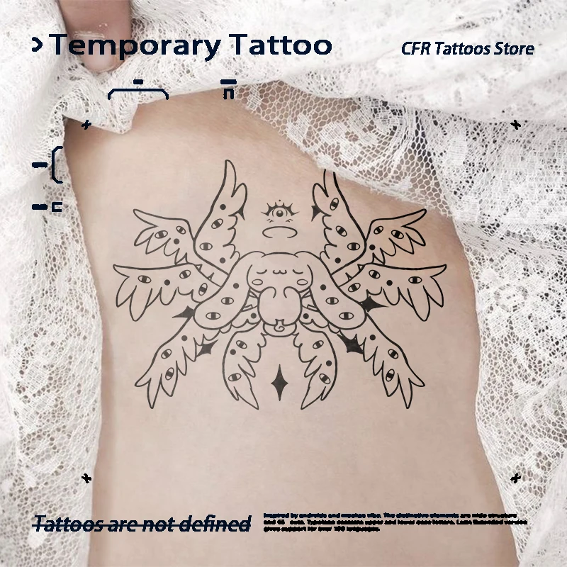 Корейская мода аниме ангел щенок травяной сок татуировка наклейка для женщин