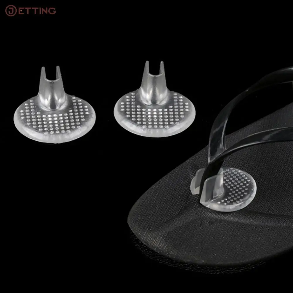 

1 Pair Transparent Silicon Gel Shoes Inserts shoe-pad Cushion Flip flop Sandals Toe Separator Massage Insole