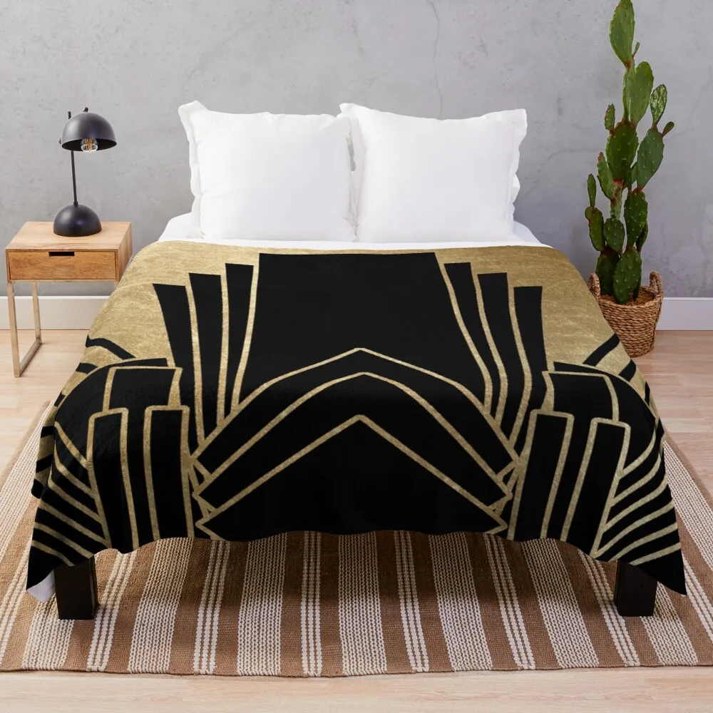 

Art deco design Throw Blanket soft bed blankets blanket luxury brand